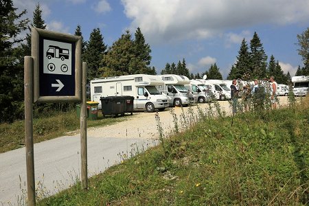 Postajališče za avtodome Rogla - poletje